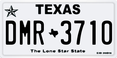 TX license plate DMR3710