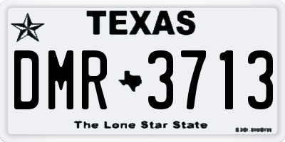 TX license plate DMR3713