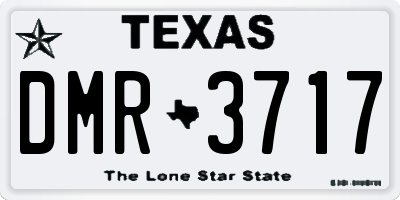 TX license plate DMR3717