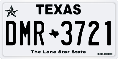 TX license plate DMR3721