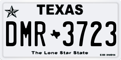 TX license plate DMR3723