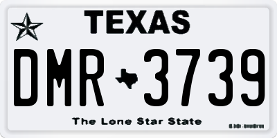 TX license plate DMR3739