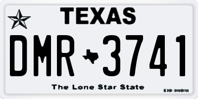 TX license plate DMR3741