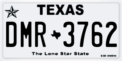 TX license plate DMR3762