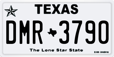 TX license plate DMR3790