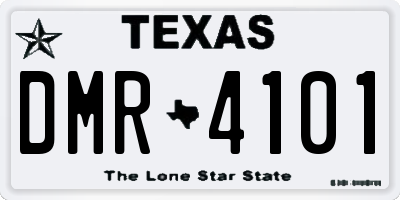 TX license plate DMR4101