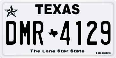 TX license plate DMR4129