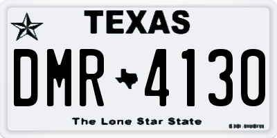 TX license plate DMR4130