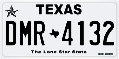 TX license plate DMR4132