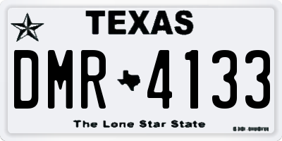 TX license plate DMR4133