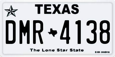 TX license plate DMR4138