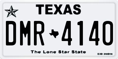 TX license plate DMR4140
