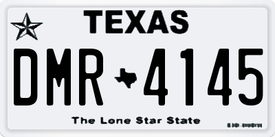 TX license plate DMR4145