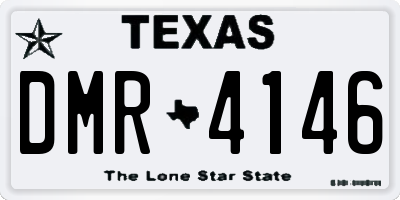 TX license plate DMR4146