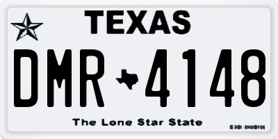TX license plate DMR4148