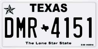 TX license plate DMR4151