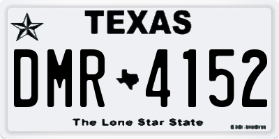 TX license plate DMR4152