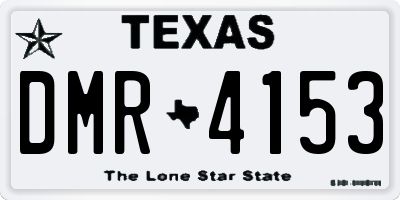 TX license plate DMR4153