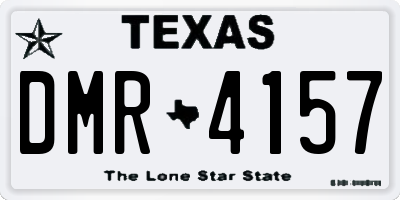 TX license plate DMR4157