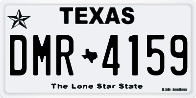 TX license plate DMR4159