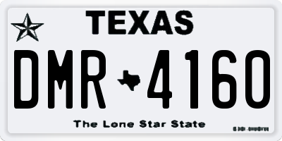 TX license plate DMR4160