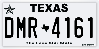 TX license plate DMR4161