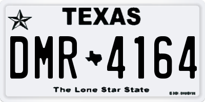 TX license plate DMR4164