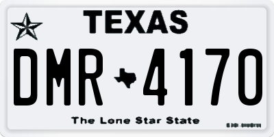 TX license plate DMR4170