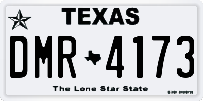 TX license plate DMR4173
