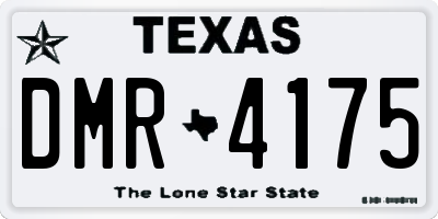 TX license plate DMR4175