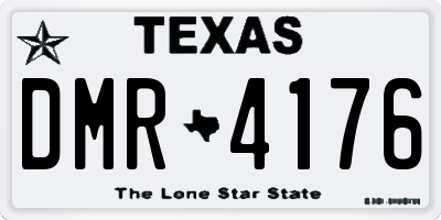 TX license plate DMR4176