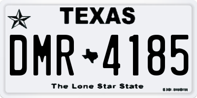 TX license plate DMR4185