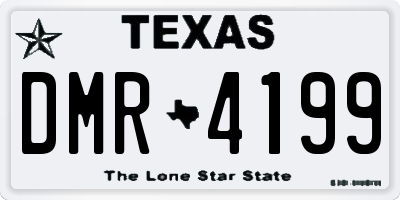 TX license plate DMR4199