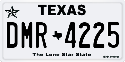 TX license plate DMR4225
