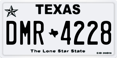 TX license plate DMR4228