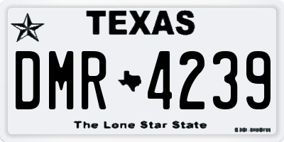 TX license plate DMR4239