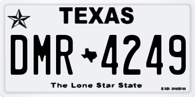 TX license plate DMR4249