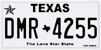 TX license plate DMR4255