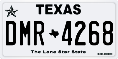 TX license plate DMR4268