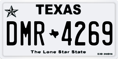 TX license plate DMR4269