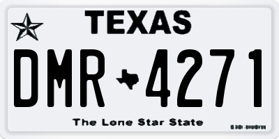 TX license plate DMR4271