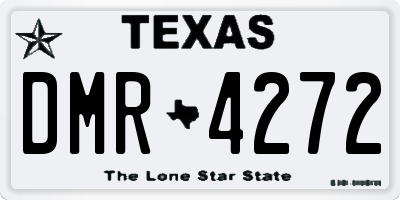 TX license plate DMR4272