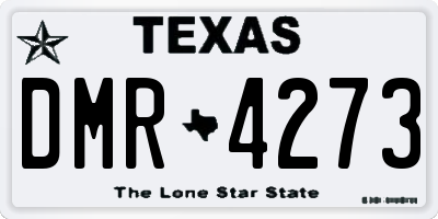 TX license plate DMR4273