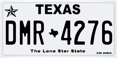 TX license plate DMR4276