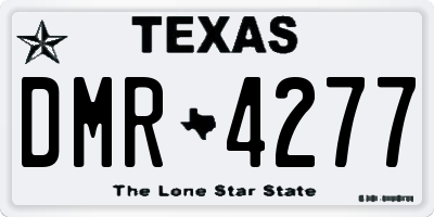TX license plate DMR4277