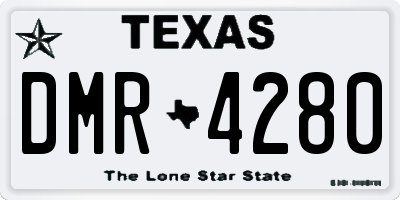 TX license plate DMR4280