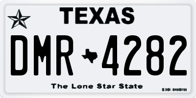 TX license plate DMR4282