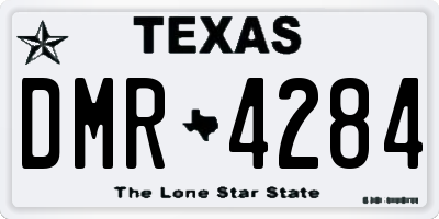 TX license plate DMR4284