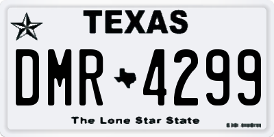 TX license plate DMR4299