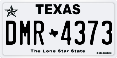 TX license plate DMR4373